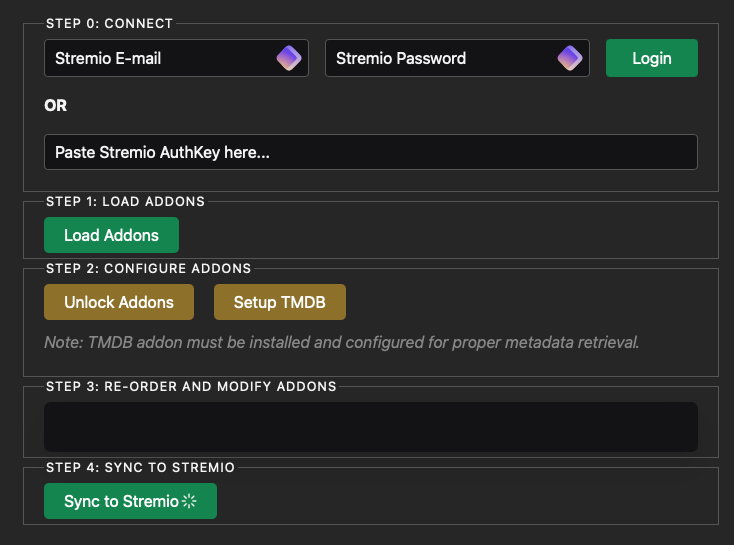 Stremio Addon Manager