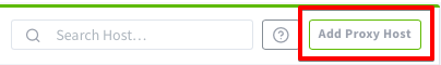 Add Proxy Host
